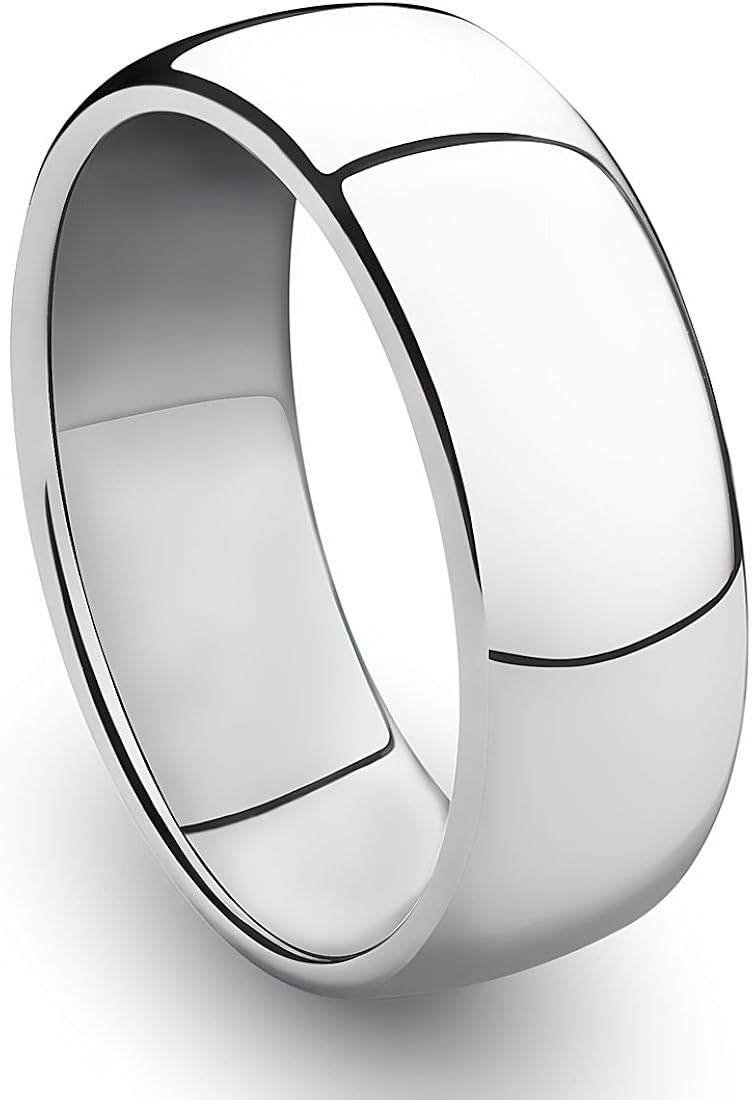 cavalier jewelers 8mm 钴铬合金戒指经典婚戒 抛光表面